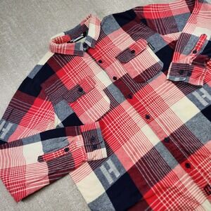 Hoonigan Shirt Men Large Plaid Flannel Ken Block Motorsports Racing Drifting